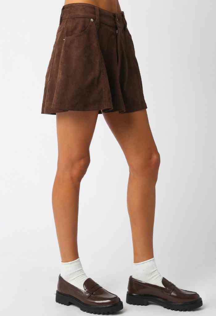 KK Bloom Sally Suede Mini Skirt