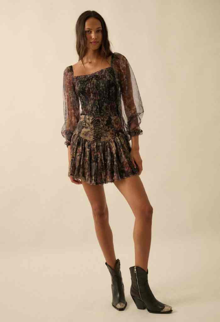 KK Bloom Rachel Mini Skirt