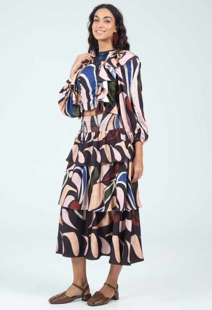 KK Bloom Maggie Midi Skirt