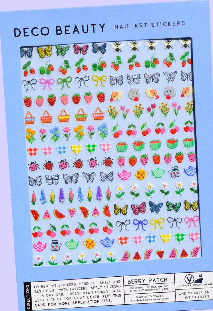 Deco Beauty Nail Art Stickers-Berry Patch