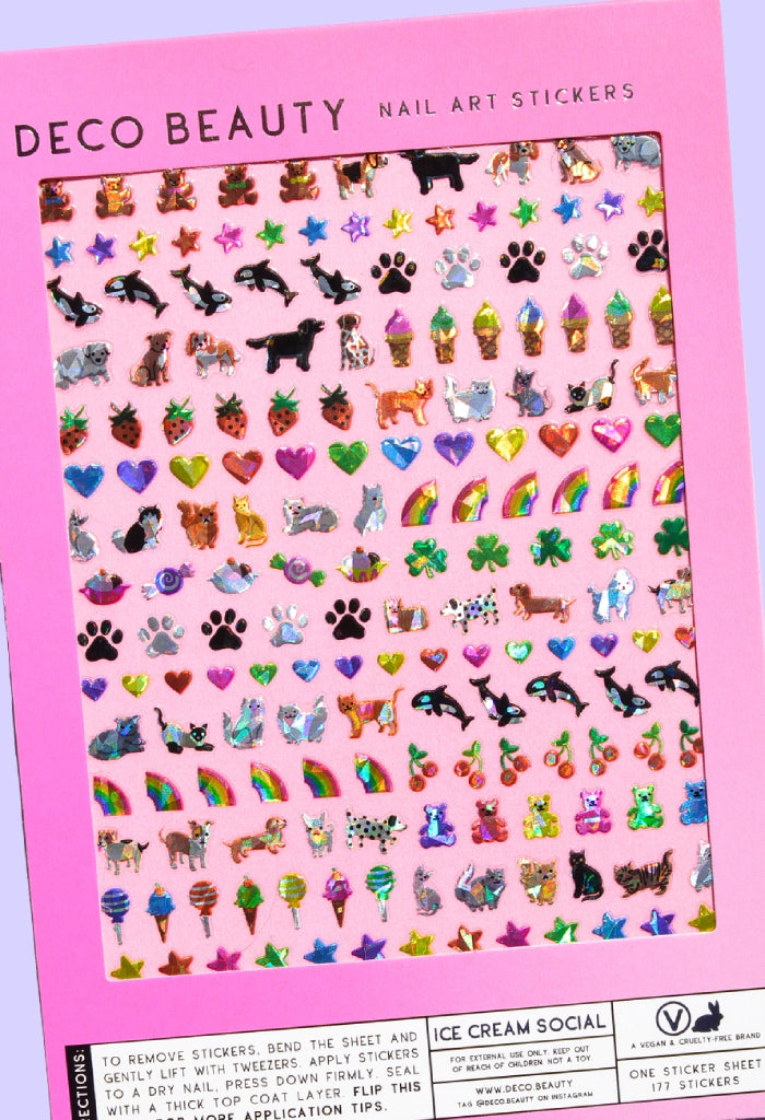Deco Beauty Nail Art Stickers-Ice Cream Social