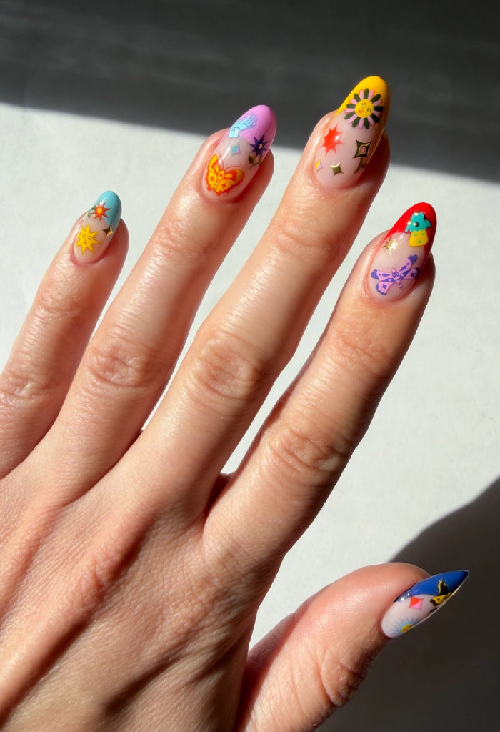 Deco Beauty Nail Art Stickers-Jardin Estelar