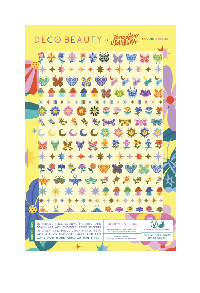 Deco Beauty Nail Art Stickers-Jardin Estelar