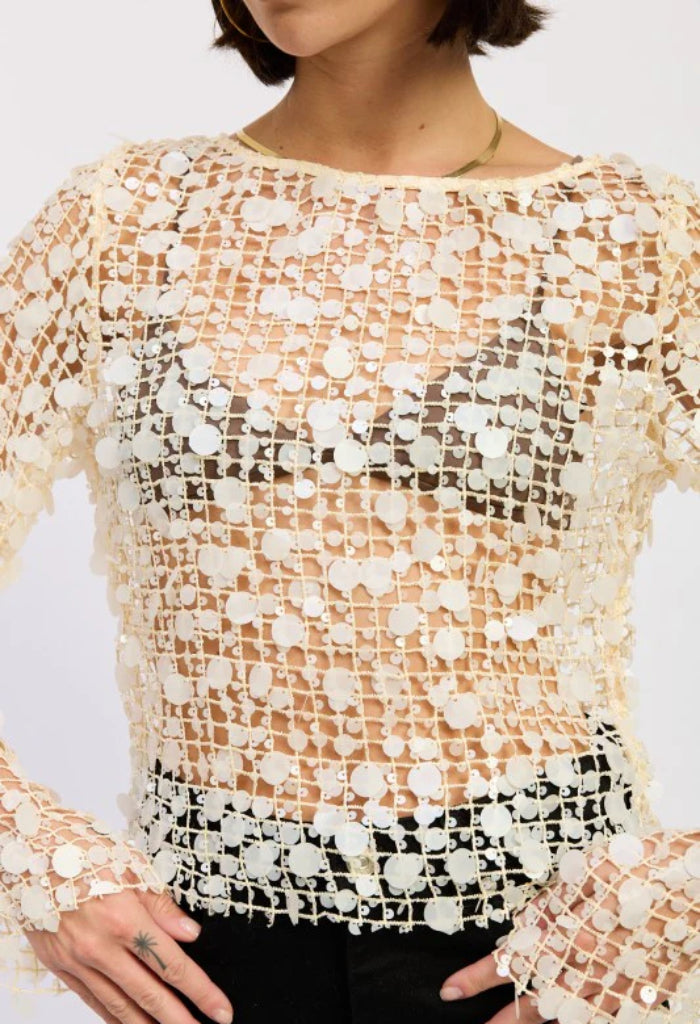 KK Bloom Camilla Top-Ivory