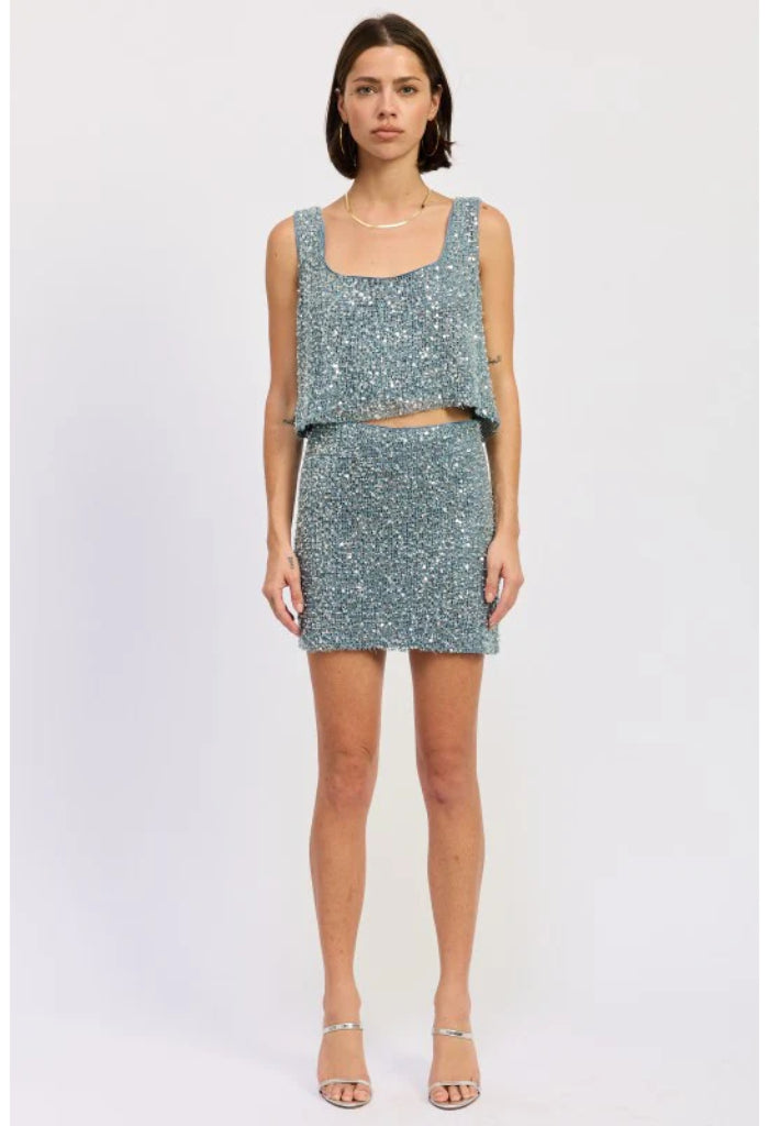 KK Bloom Golden Hour Tank Top-Blue