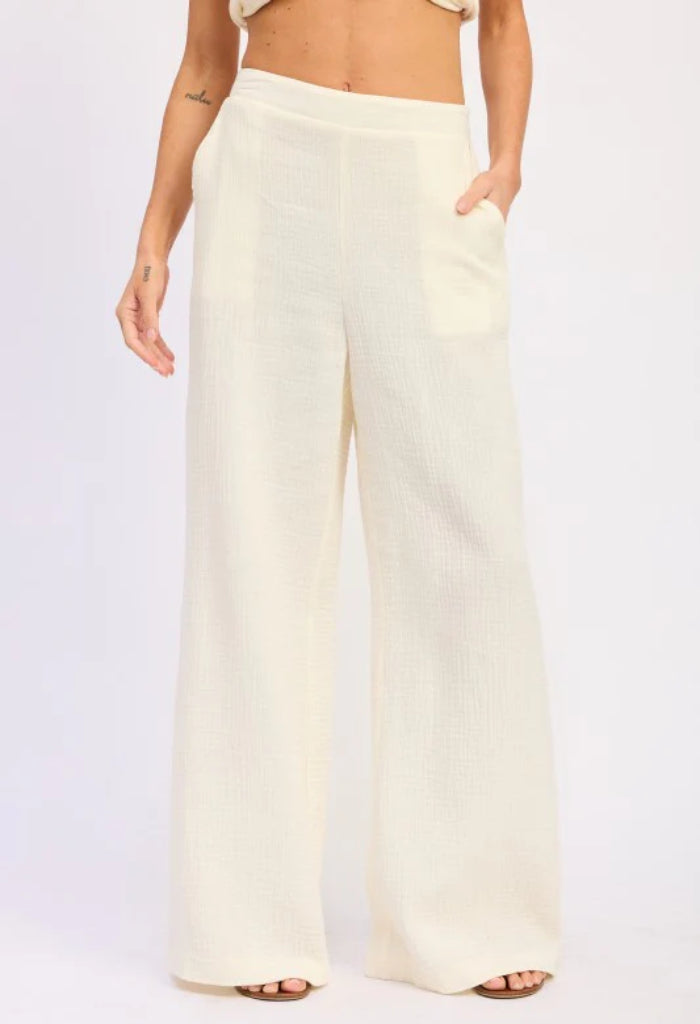 KK Bloom Mediterranean Pants-Off White