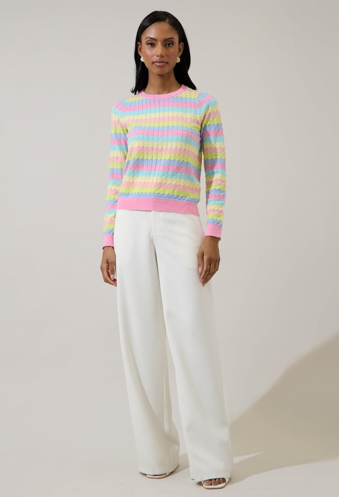 KK Bloom Rainbow Sunshine Sweater