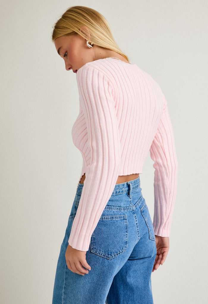 KK Bloom Amelie Sweater-Baby Pink