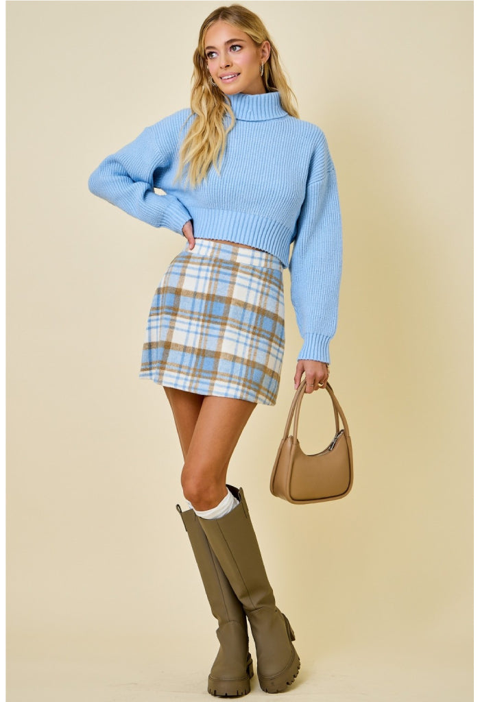 KK Bloom Caroline Plaid Mini Skirt