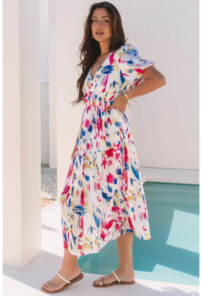 KK Bloom Island Maxi Dress-Rose