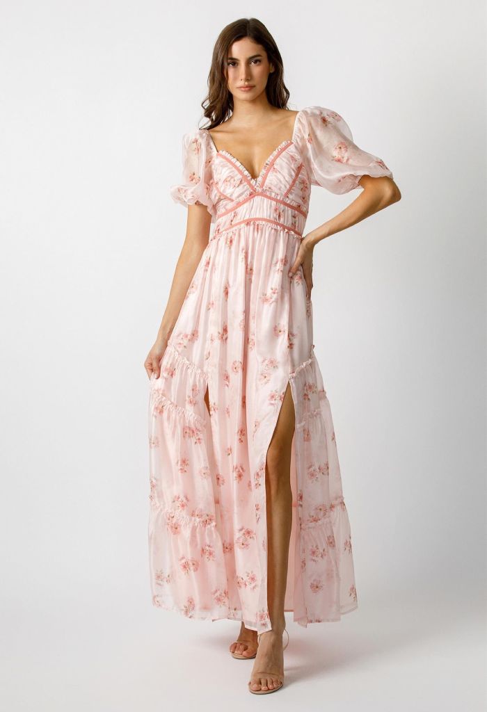 KK Bloom Daydream Maxi Dress-Pink Floral