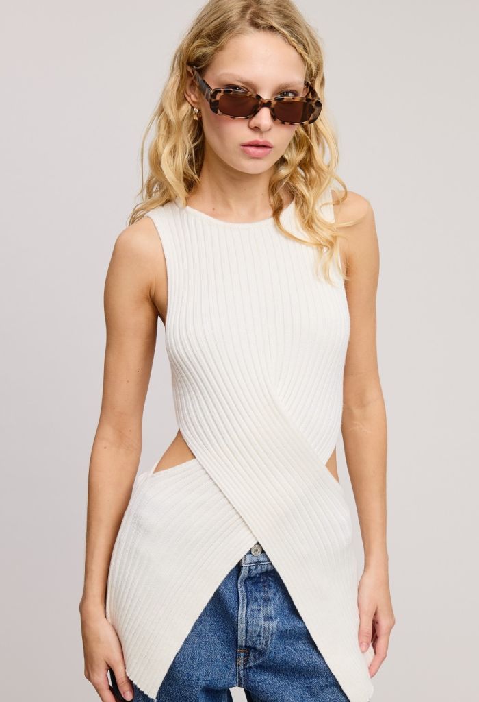 KK Bloom Loren Tank-Ivory