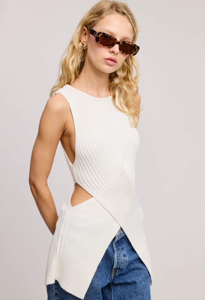 KK Bloom Loren Tank-Ivory