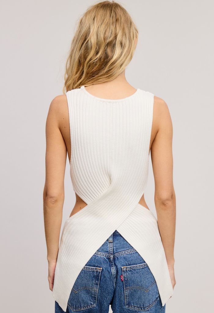 KK Bloom Loren Tank-Ivory