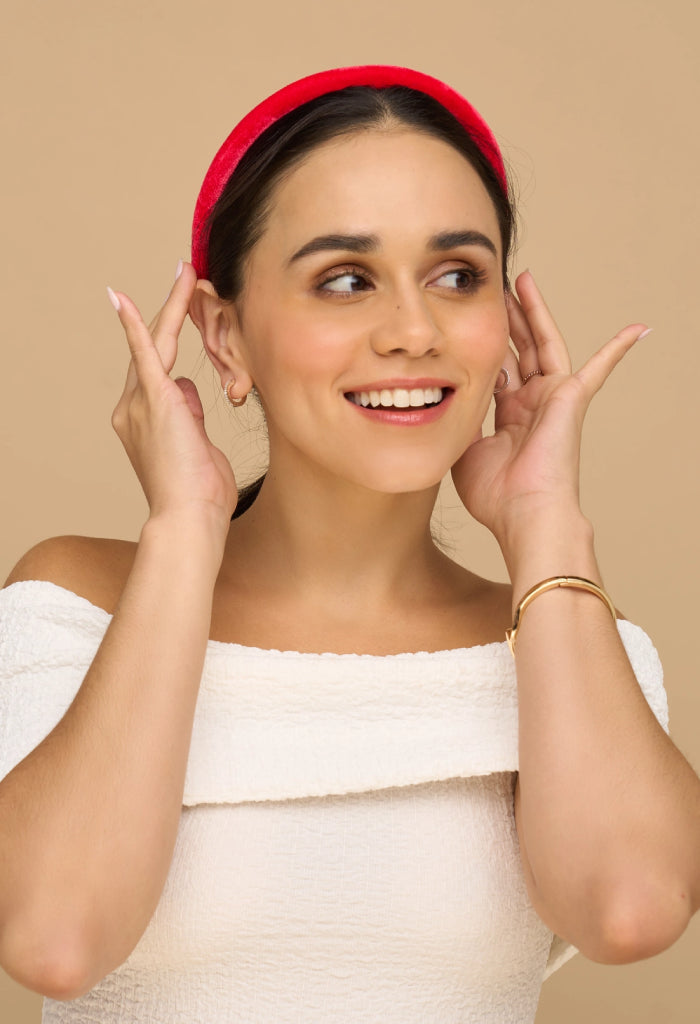 Kitsch Holiday Velvet Headband Set