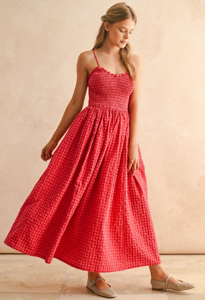 KK Bloom Cherry Crush Maxi Dress