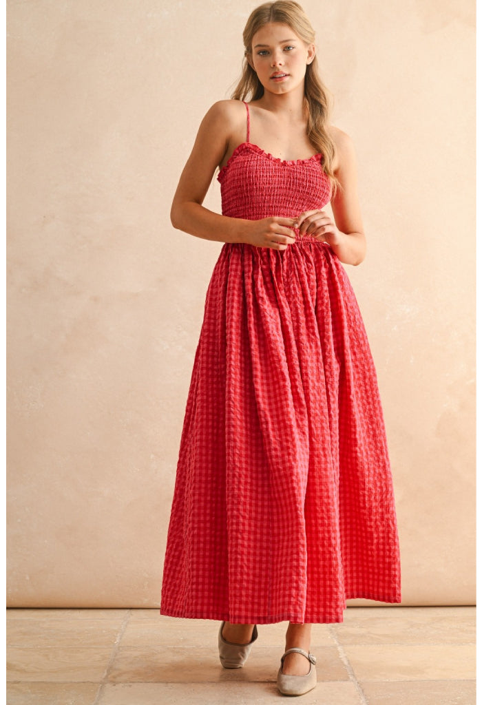 KK Bloom Cherry Crush Maxi Dress