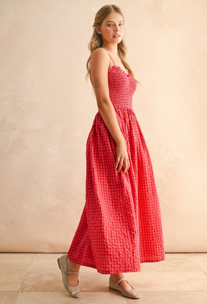 KK Bloom Cherry Crush Maxi Dress