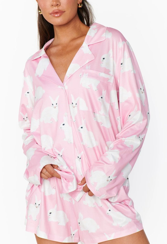 Show Me Your Mumu Favorite PJ Set-Pink Bunnies
