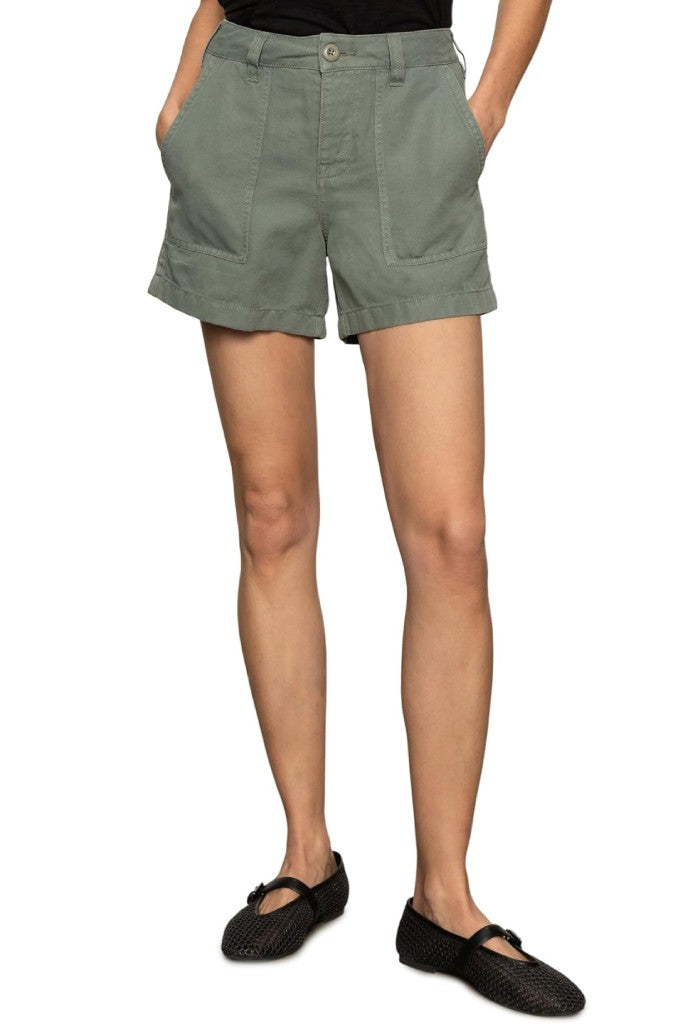 Sanctuary Clothing Army Short-Dark Spruce