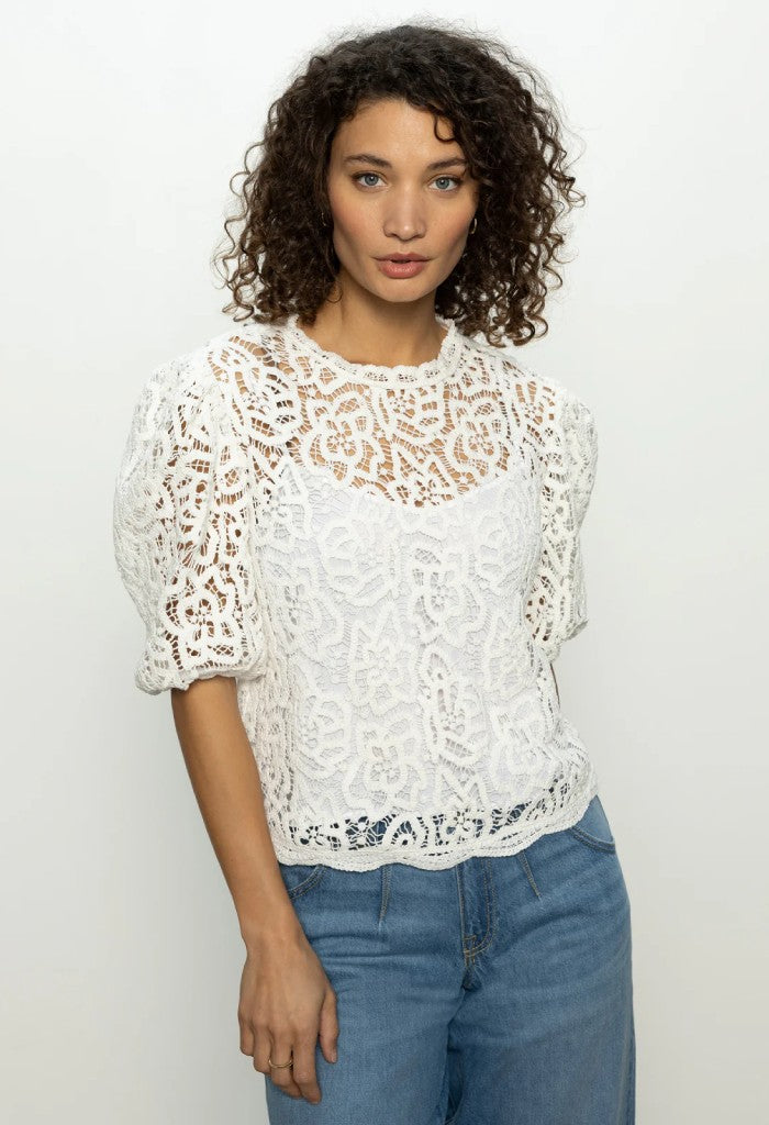 Sanctuary Clothing Cherished Lace Tee