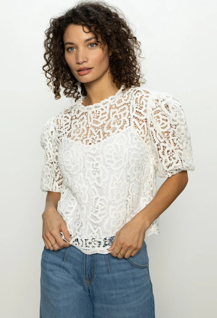 Sanctuary Clothing Cherished Lace Tee