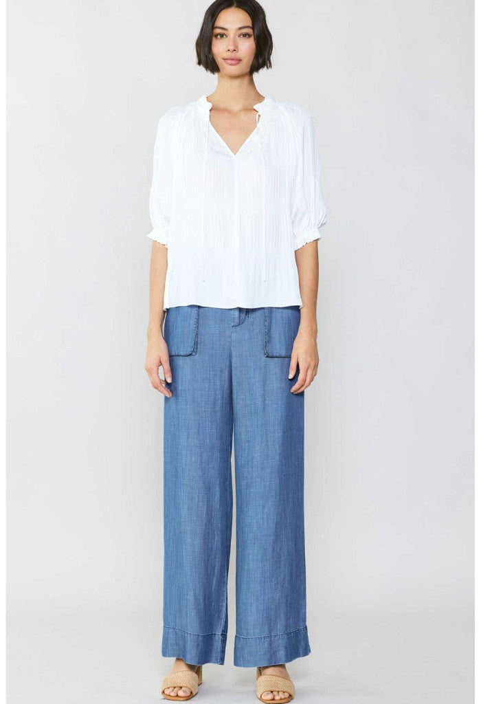 KK Bloom Bella Blouse-White