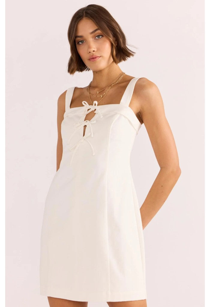 Minkpink Imogen Drill Tie Mini Dress