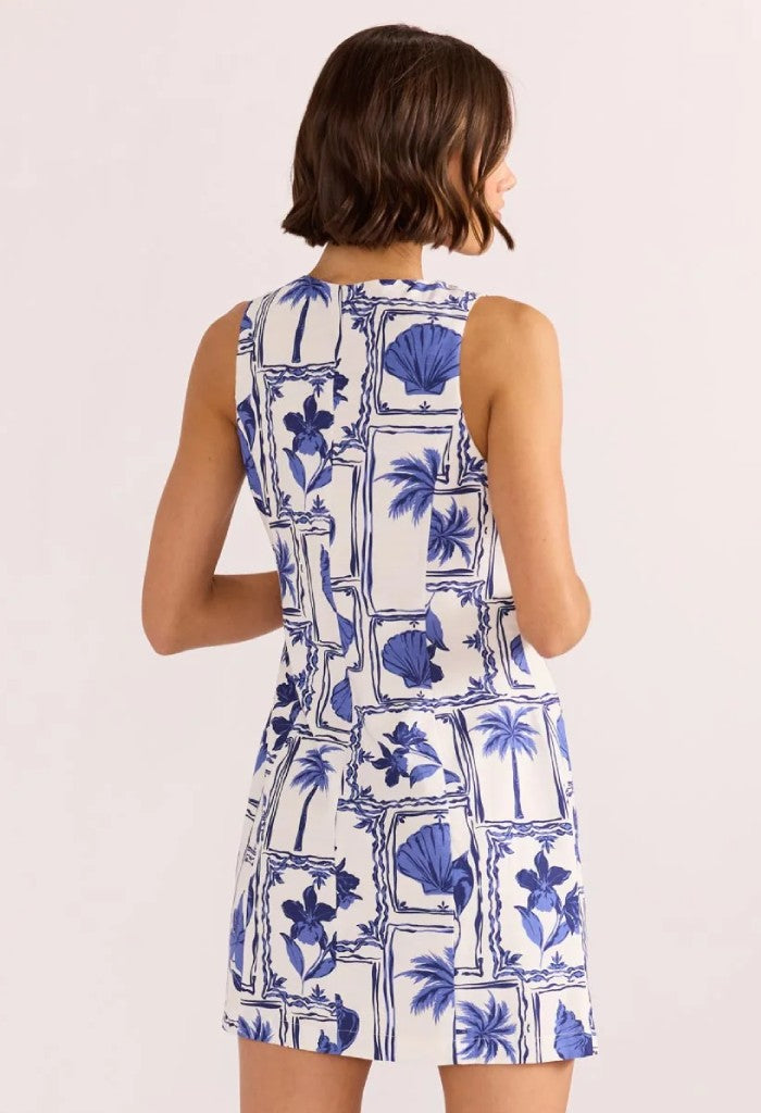 Minkpink Sylvie Button Up Mini Dress-Postcard Floral