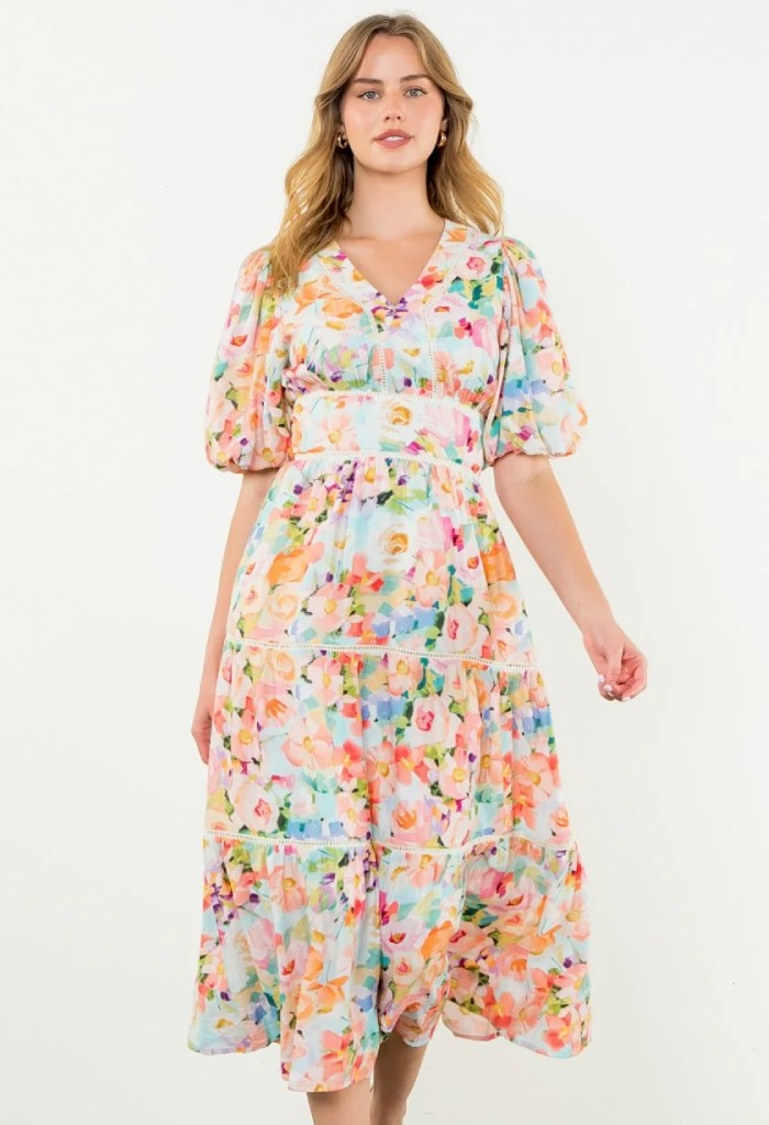 THML Pastel Petal Dress
