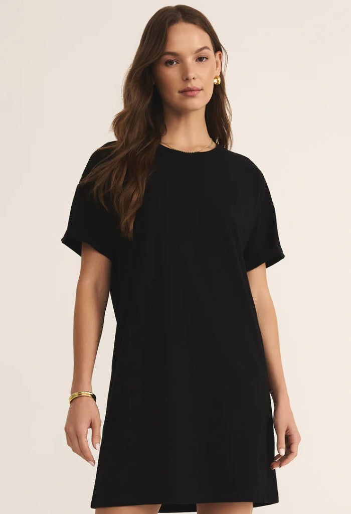 Z Supply Sway Mini Dress-True Black