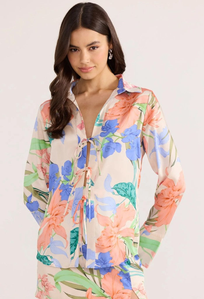 Minkpink Ravina Tie Shirt