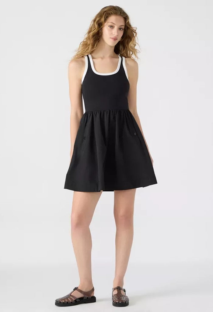 Steve Madden Tottenham Dress-Black/White