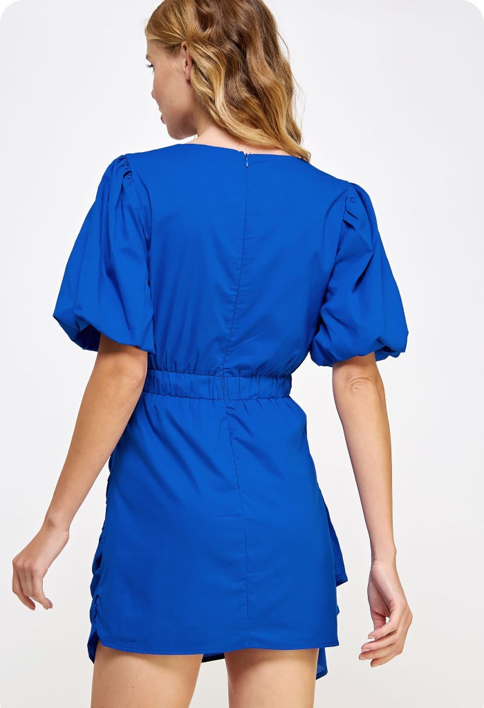 KK Bloom Sterling Mini Dress-Blue