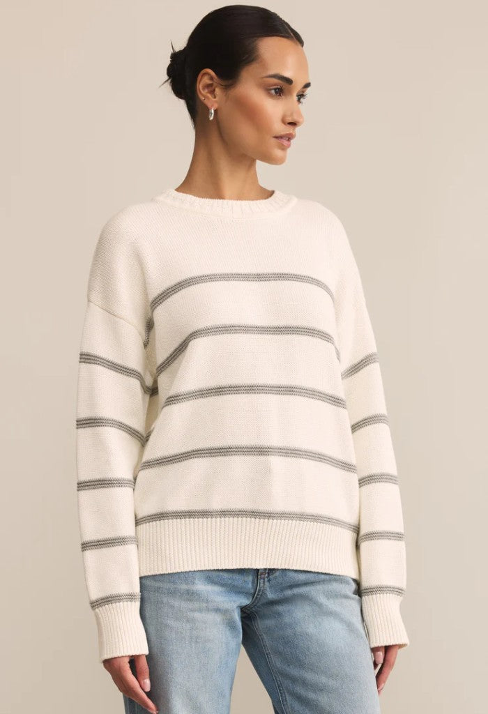 Z Supply Boyfriend Striped Sweater
