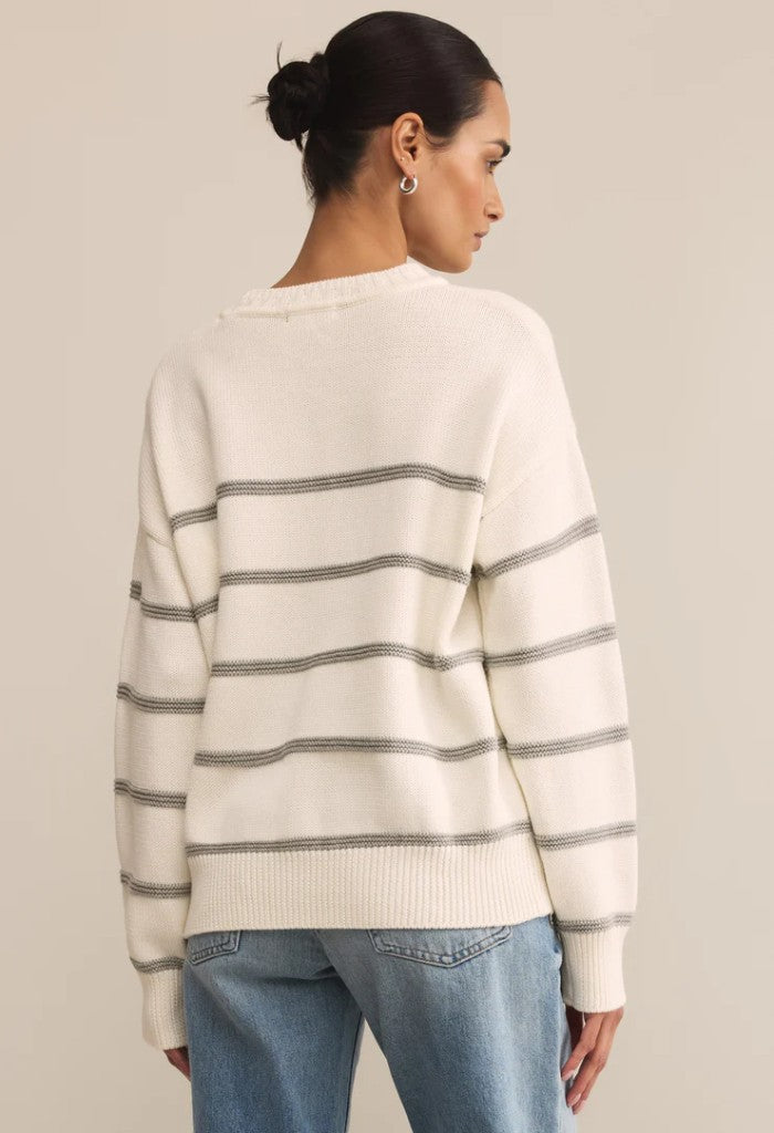 Z Supply Boyfriend Striped Sweater