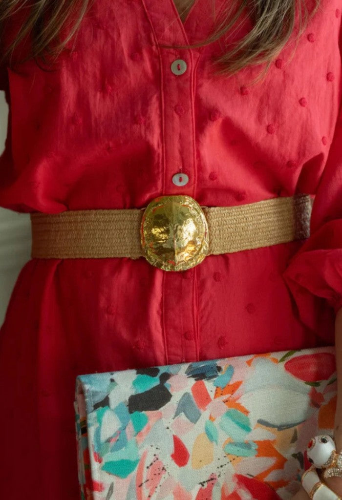 KK Bloom Interchangeable Belt Buckle-Tan