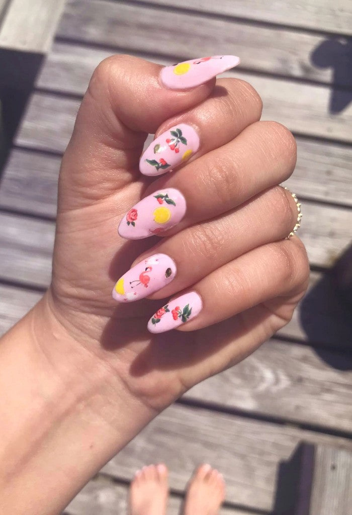 Deco Beauty Pink Pony Nail Art Stickers