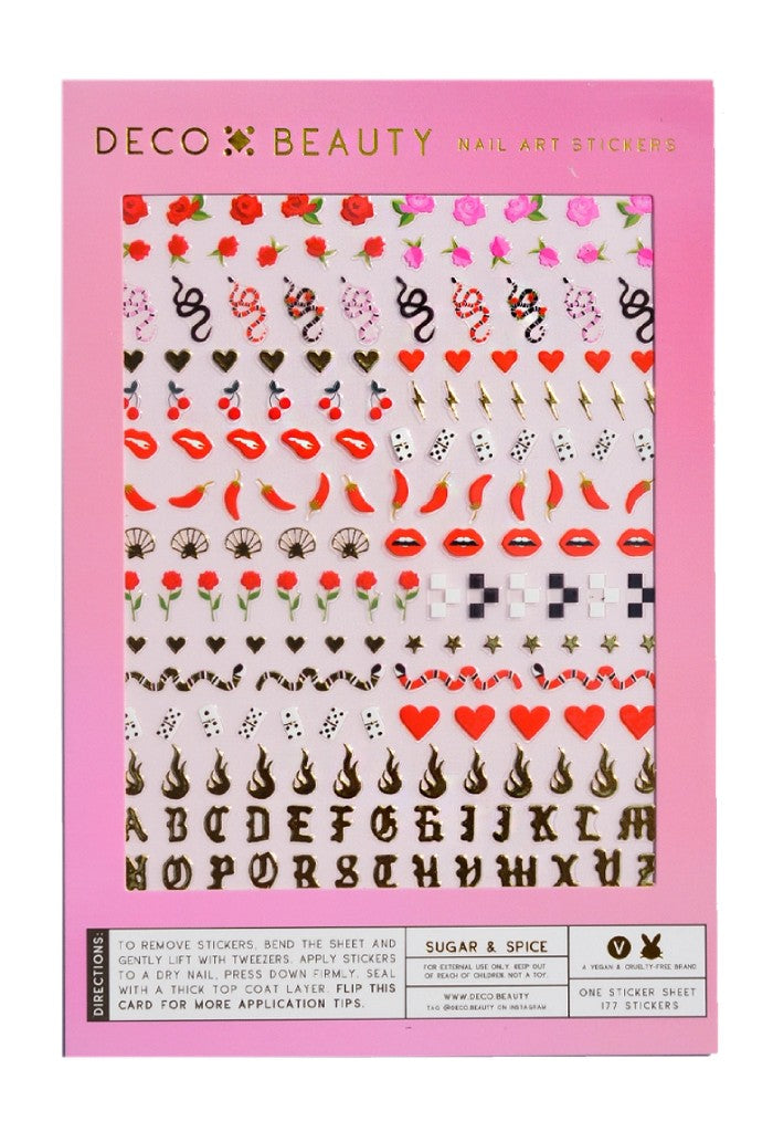 Deco Beauty Sugar & Spice Nail Art Stickers