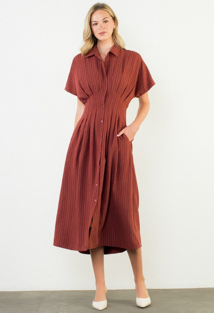 THML Apple Crisp Midi Dress
