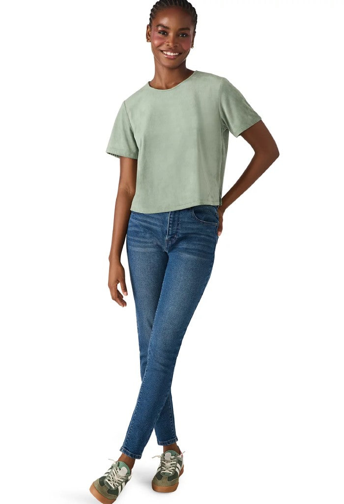 Steve Madden Ezra Top-Jade Cream