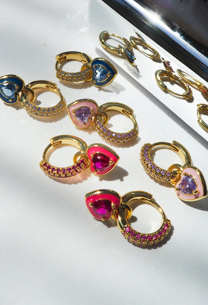 Luv AJ Puffy Heart Huggies-Navy