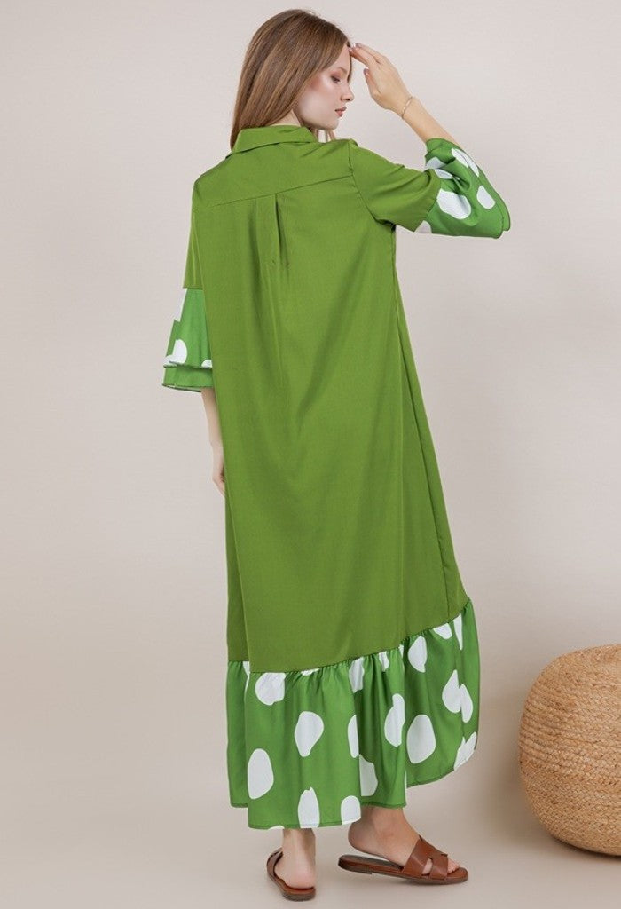 KK Bloom Dana Dress-Green