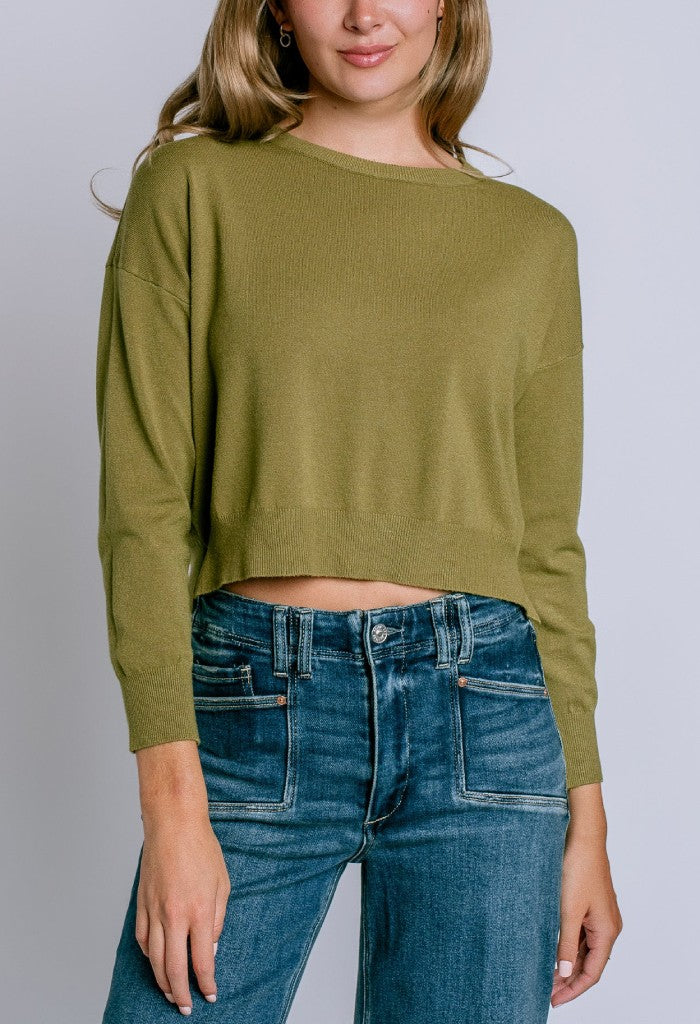 Deluc Clothing Polly Sweater-Olive
