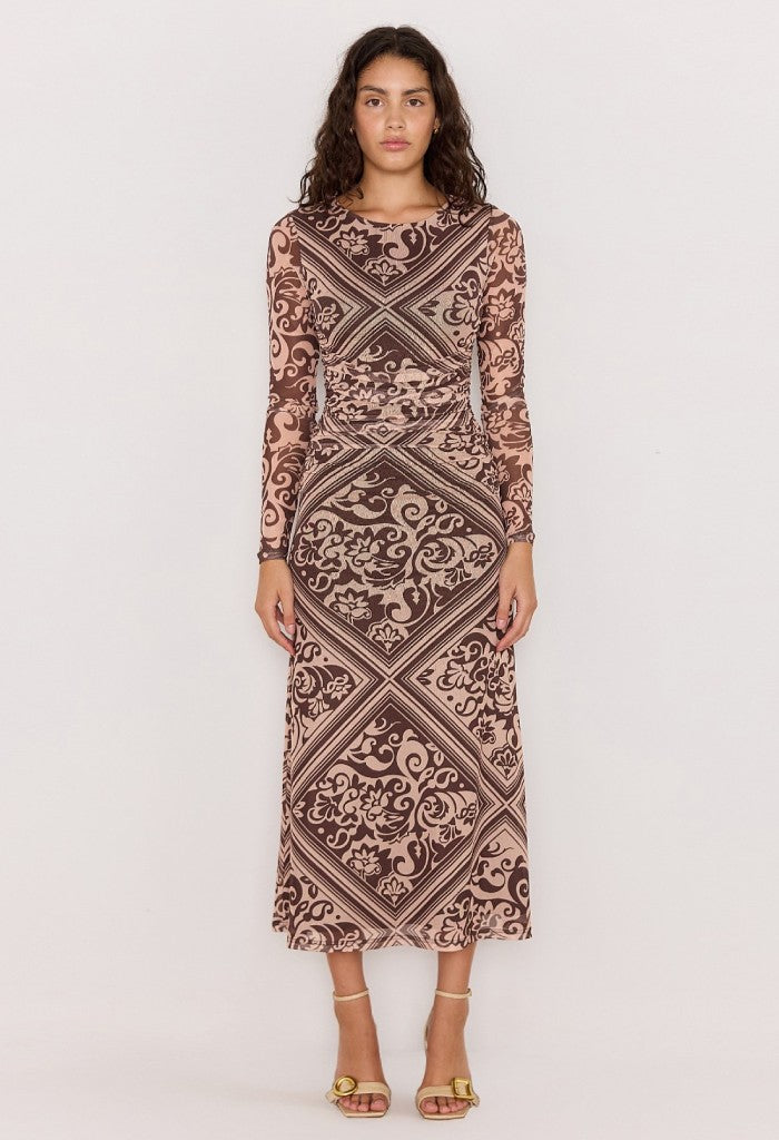 Minkpink Lumi Mesh Midi Dress
