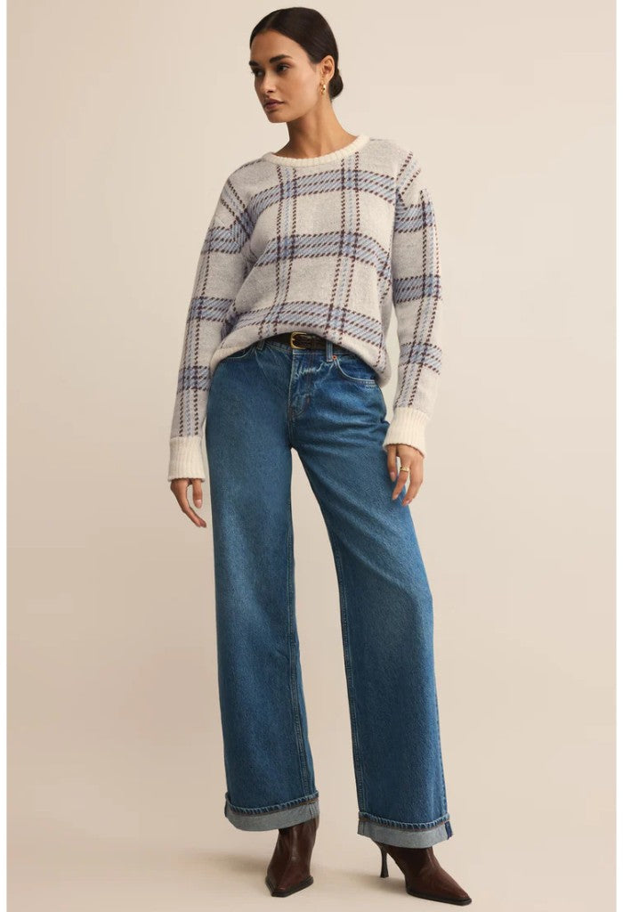 Z Supply Junction Plaid Sweater