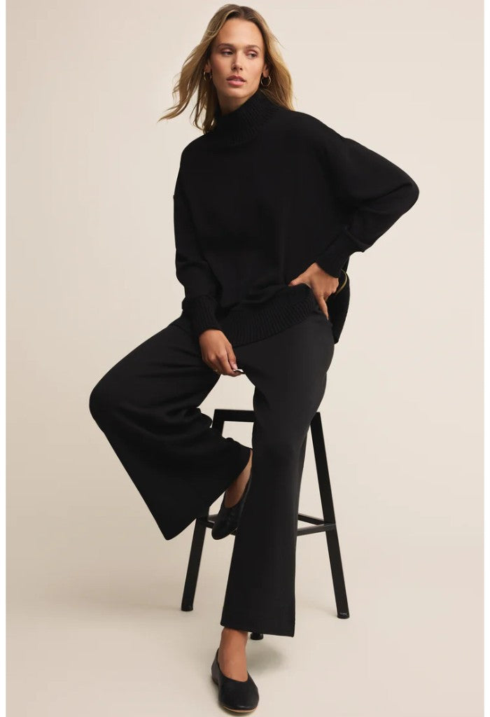 Z Supply Sable Rib Sweatshirt-Black