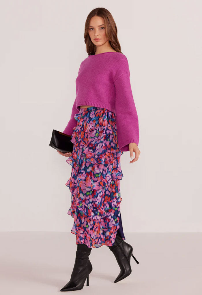 Minkpink Calista Frill Midi Skirt