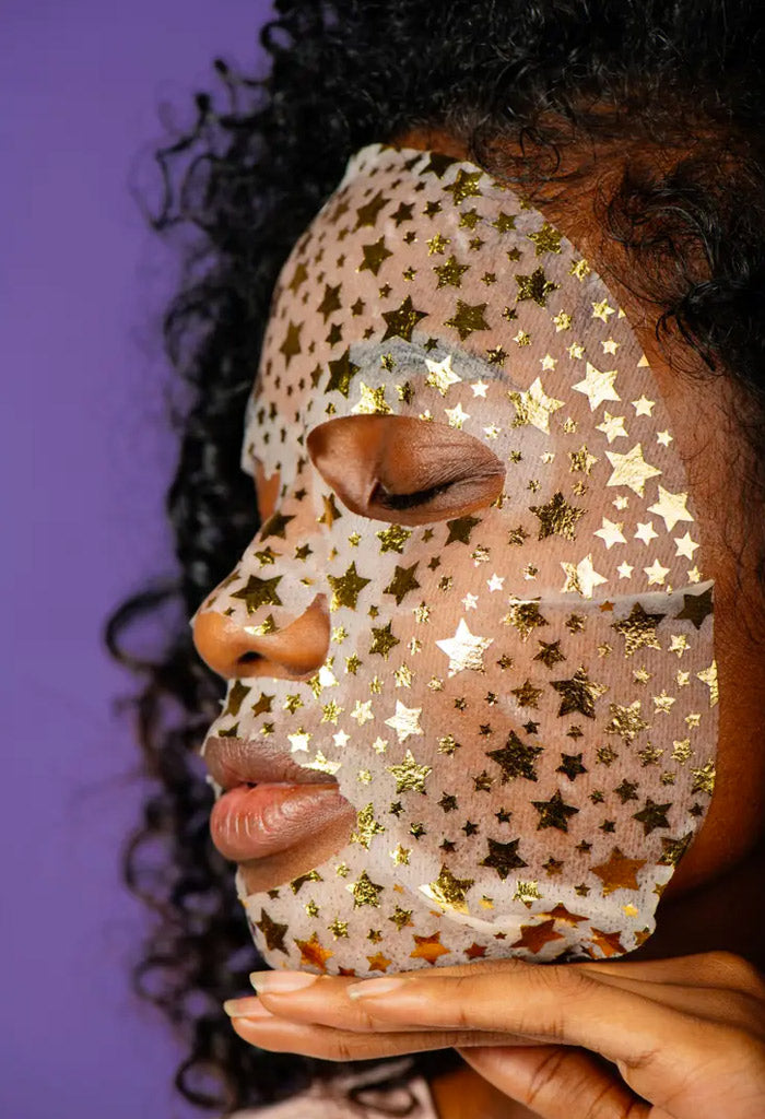 Vitamasques Power Glow Diamond Infused Metallic Sheet Mask