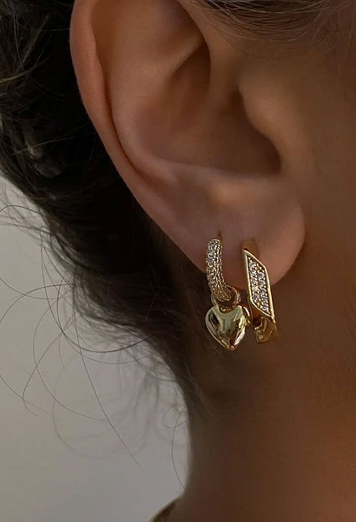 Luv AJ Pave Cuban Link Hoops